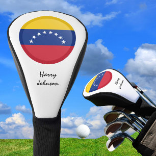 Venezuela Flag & Monogrammed Golf Clubs Covers