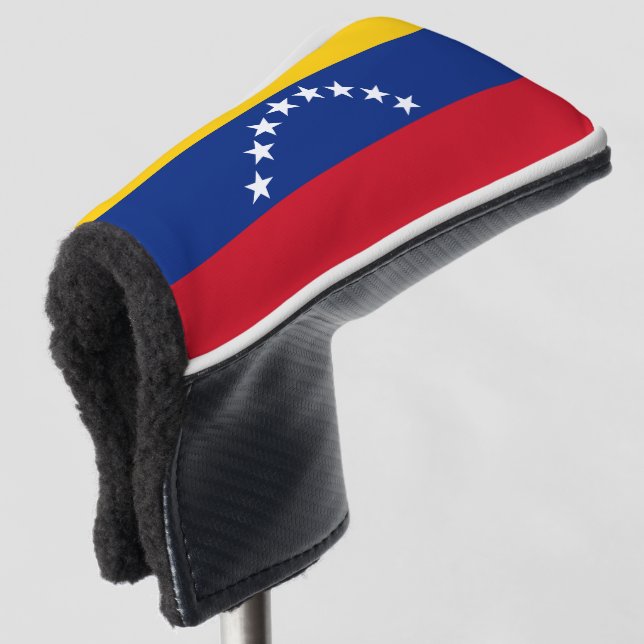Venezuela flag patriotic Venezuelans Golf Head Cover (3/4 Front)