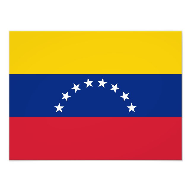 Venezuela flag photo print (Front)