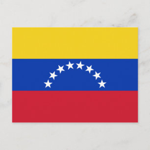 venezuela flag postcard