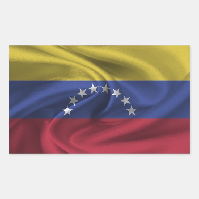 Venezuela Flag Rectangular Sticker (Front)