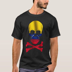 Venezuela Flag Skull Flag Venezuela T-Shirt