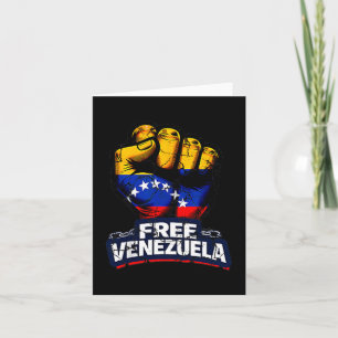 Venezuela Flag Venezuela Libre 2026 Card
