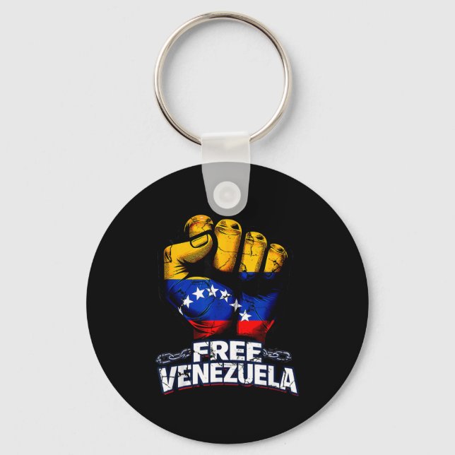 Venezuela Flag Venezuela Libre 2026  Key Ring (Front)