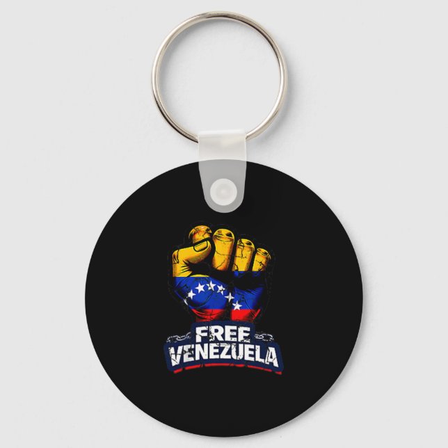 Venezuela Flag Venezuela Libre 2026  Key Ring (Front)