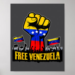 Venezuela Flag Venezuela Libre 2026 Poster