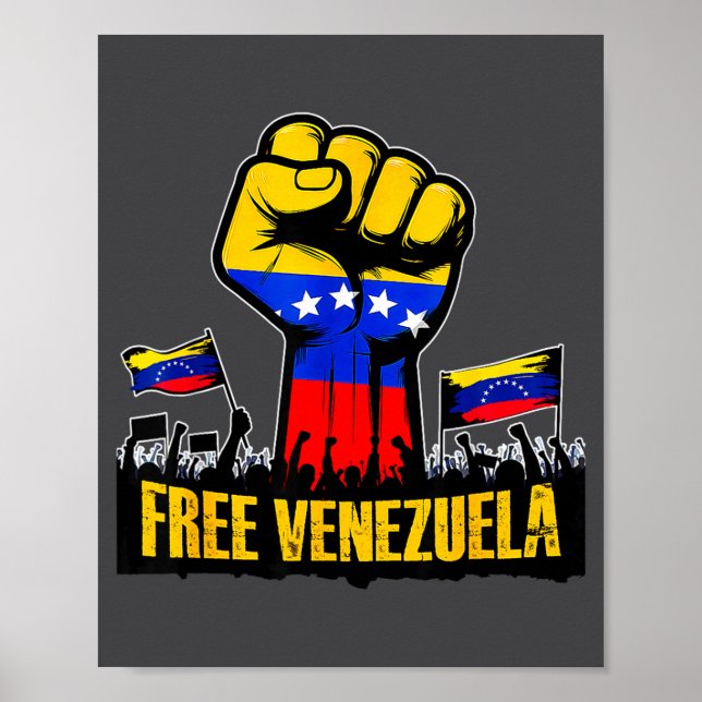 Venezuela Flag Venezuela Libre 2026  Poster (Front)