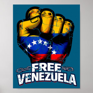 Venezuela Flag Venezuela Libre 2026 Poster