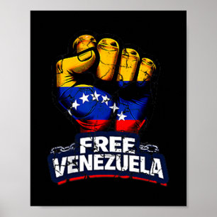 Venezuela Flag Venezuela Libre 2026 Poster