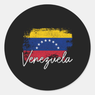 Venezuela Flag Venezuelan Pride Roots Classic Round Sticker