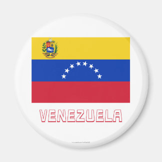Venezuela Flag with Name Magnet