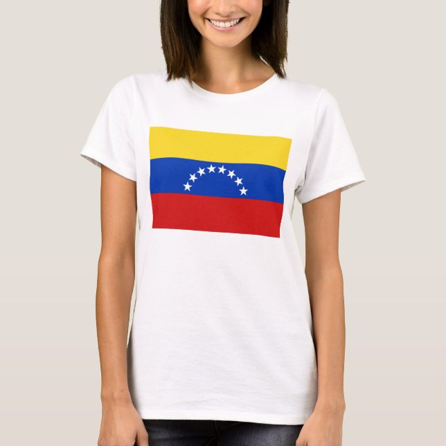 Venezuela Flag x Map T-Shirt (Front)