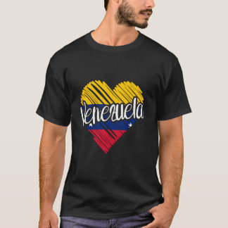 Venezuela For Men Venezuelan Heart Flag For Women  T-Shirt