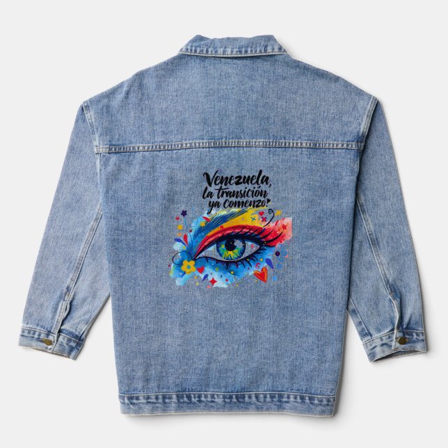 Venezuela - Freedom and Transition | Style Denim Jacket (Back)