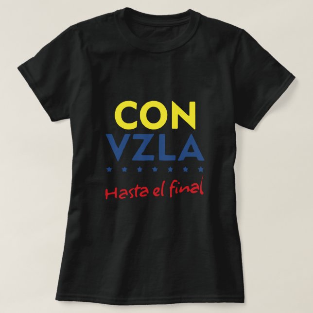 Venezuela Hasta el final shirt (Design Front)