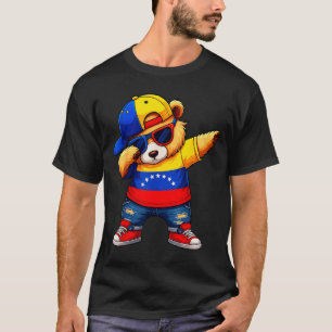 Venezuela Hispanic Heritage Venezuelan Bear Dabbin T-Shirt