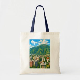 Venezuela Illustration Travel Art Vintage Tote Bag