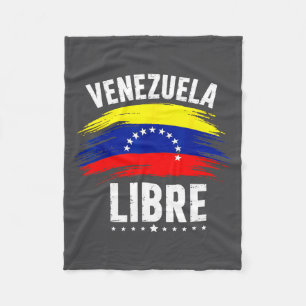 Venezuela Libre 2026 Venezuela Heart Flag Fleece Blanket