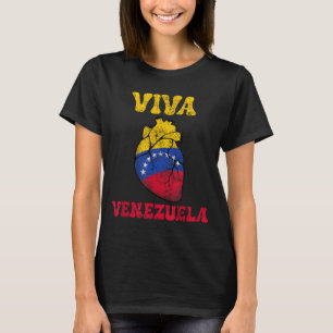 Venezuela Libre 2026 Venezuela Heart Flag T-Shirt
