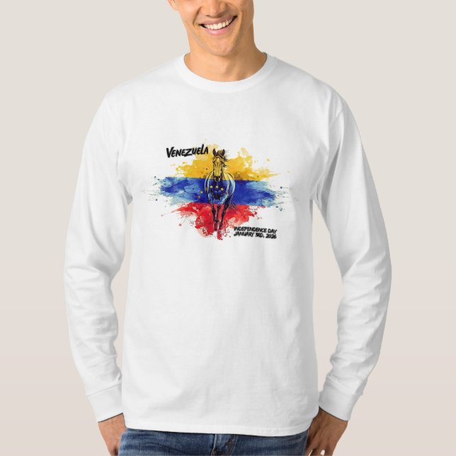 Venezuela Libre – Día de la Independencia 2026 T-Shirt (Front)