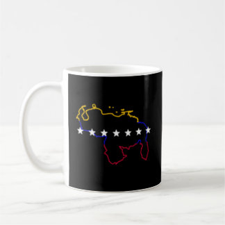 Venezuela Map 7 Stars Flag Coffee Mug