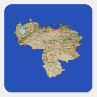 Venezuela Map Sticker