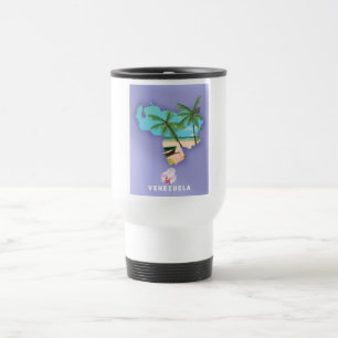 Venezuela map travel mug