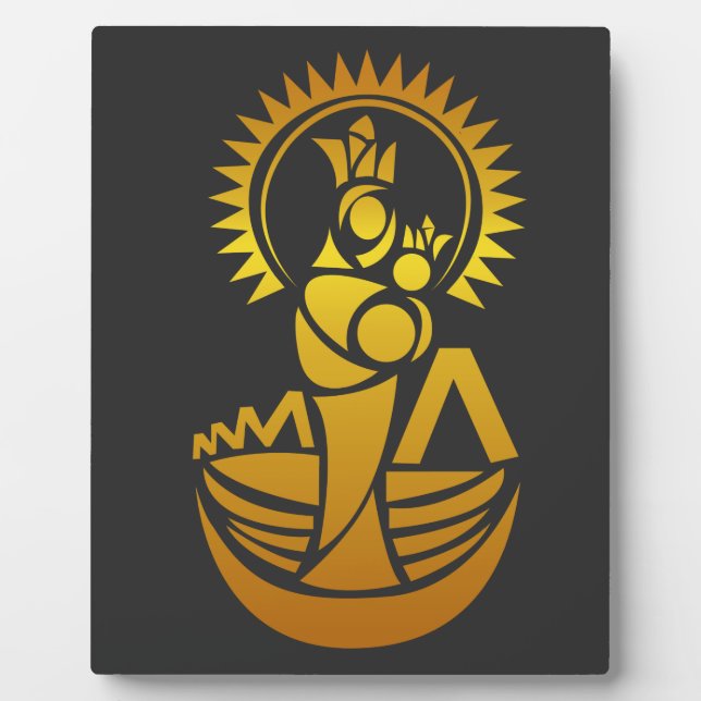 Venezuela Maracaibo Virgen Chinita Chiquinquira  Plaque (Front)