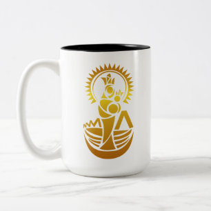 Venezuela Maracaibo Virgen Chinita Chiquinquira Two-Tone Coffee Mug