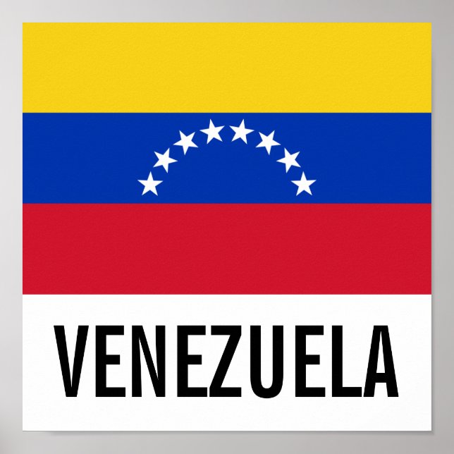 Venezuela National Flag Poster (Front)