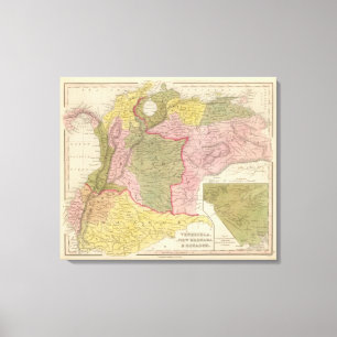 Venezuela, New Grenada and Equador 2 Canvas Print