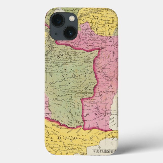 Venezuela, New Grenada & Equador Case-Mate iPhone Case (Back)