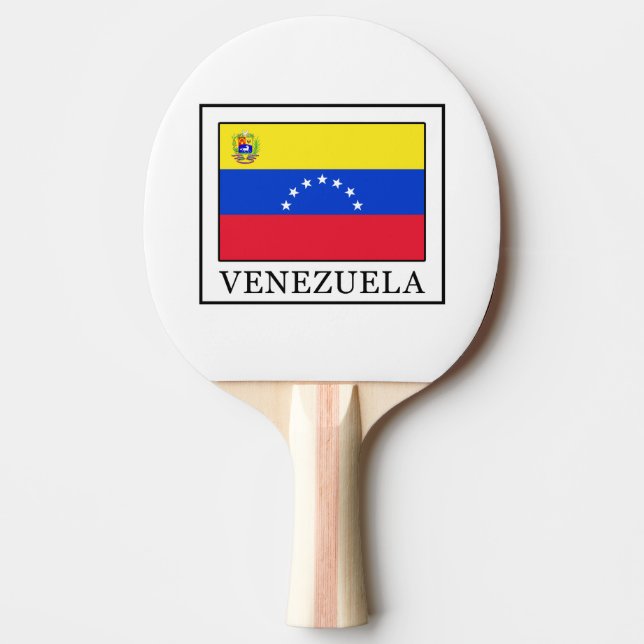 Venezuela Ping Pong Paddle (Front)