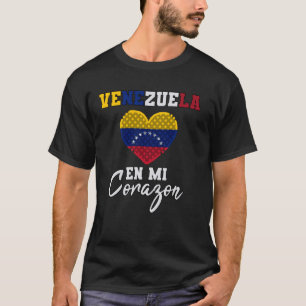 Venezuela Proud Venezuelan Flag Hispanic Heart T-Shirt