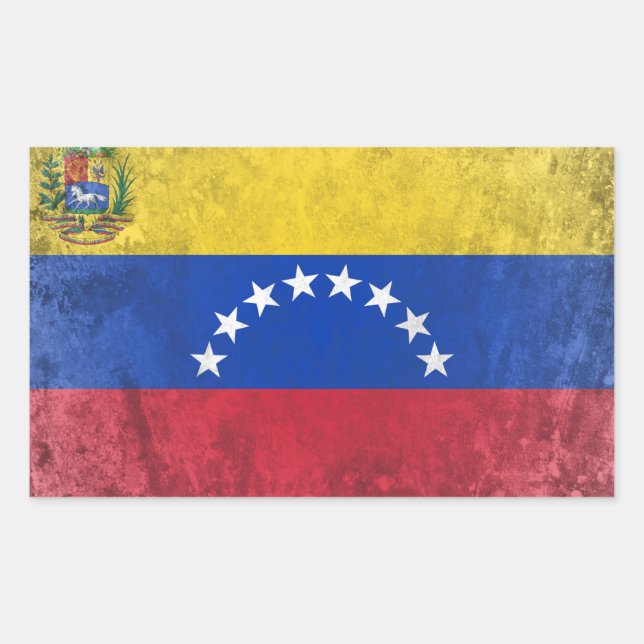 Venezuela Rectangular Sticker (Front)