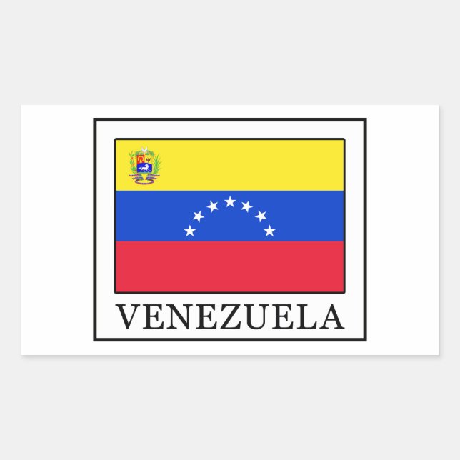 Venezuela Rectangular Sticker (Front)