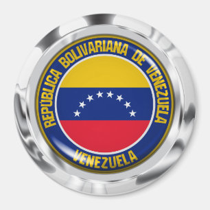 Venezuela Round Emblem Magnet