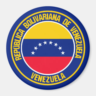 Venezuela Round Emblem Magnet