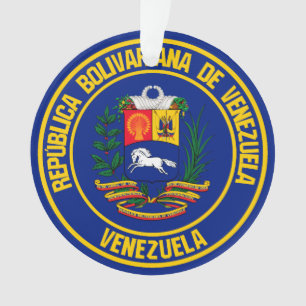 Venezuela Round Emblem Ornament