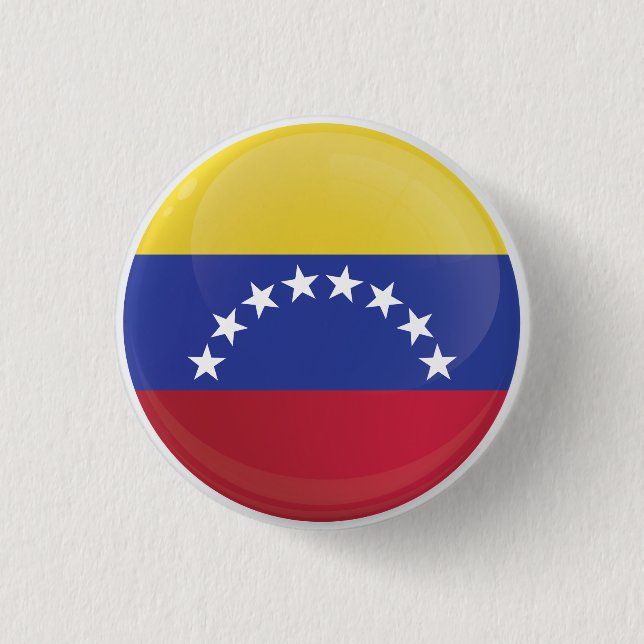 Venezuela Round Icon Flag  3 Cm Round Badge (Front)