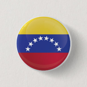 Venezuela Round Icon Flag  3 Cm Round Badge