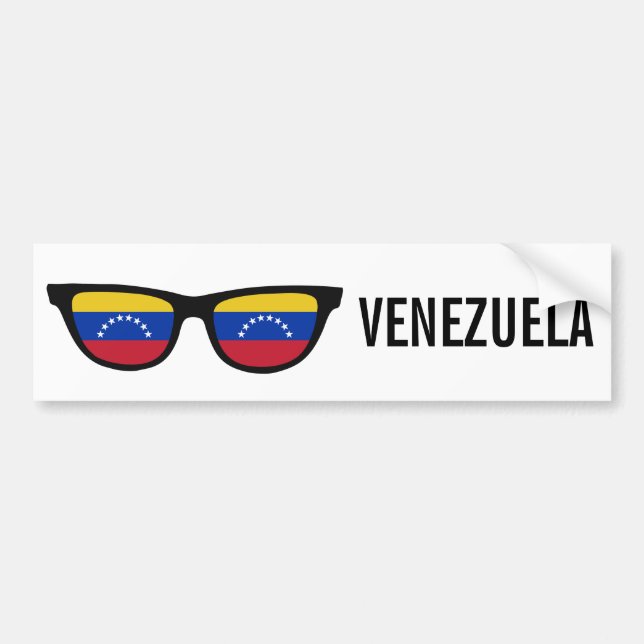 Venezuela Shades custom text & colour bumpersticke Bumper Sticker (Front)