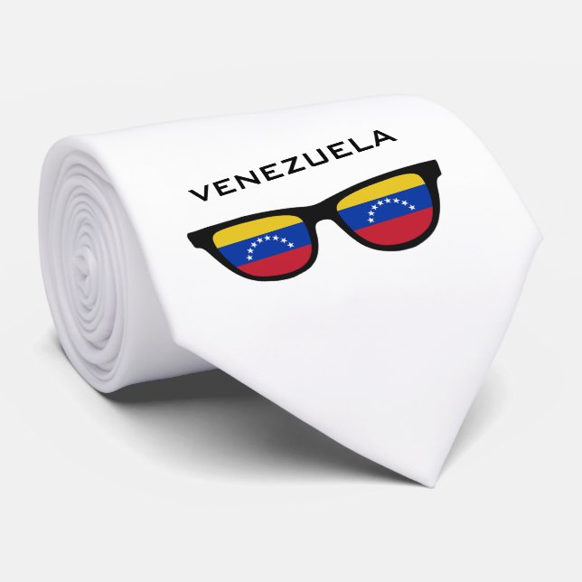 Venezuela Shades custom text & colour tie (Rolled)