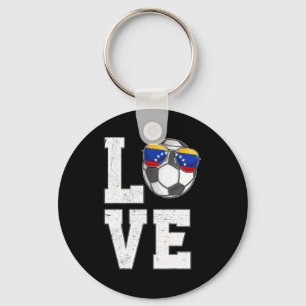 Venezuela Soccer Love Venezuelan Fan Flag T Shirt  Key Ring