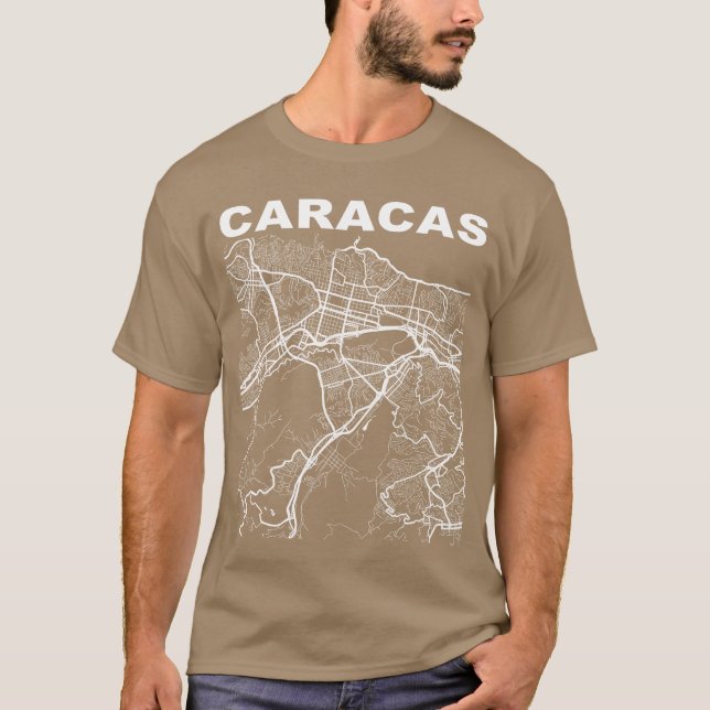 Venezuela Souvenir Caracas City Street gift T-Shirt (Front)