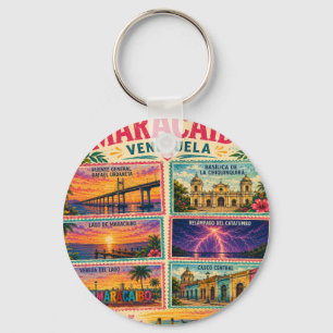 Venezuela Stamp Maracaibo Estado Zulia Tropical Tr Key Ring