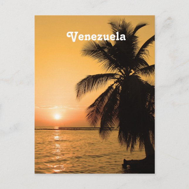 Venezuela Sunset Postcard (Front)