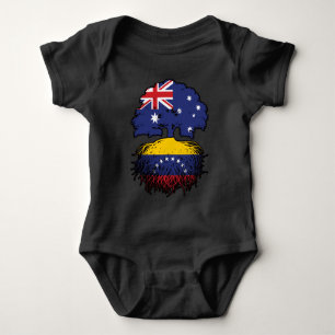Venezuela Venezuelan Australian Australia Tree Baby Bodysuit
