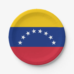 Venezuela (Venezuelan) Flag Paper Plate