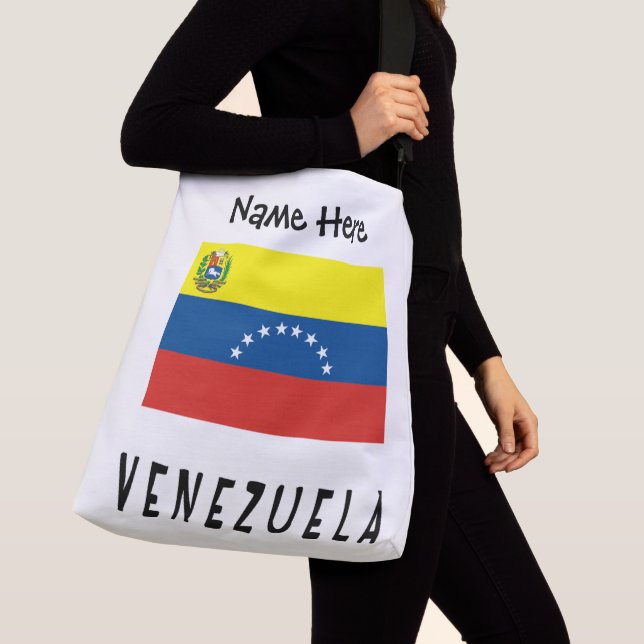 Venezuela Venezuelan Flag Personalised  Crossbody Bag (Close Up)
